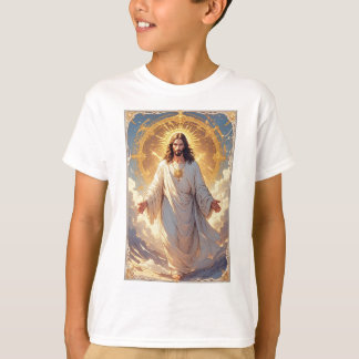 T-shirt pour enfants Jésus monte au ciel