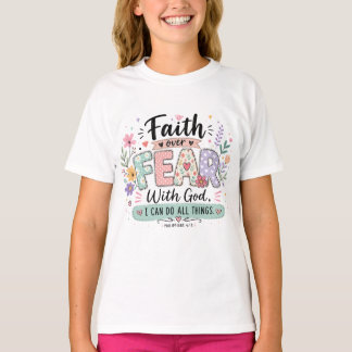T-shirt pour enfants La foi sur la peur Philippien