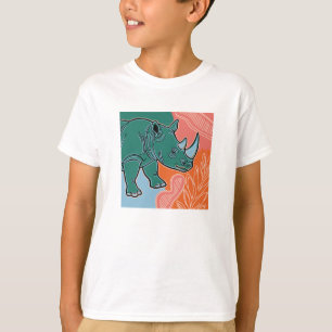 T-shirt pour enfants Rhino – Rhinocéros mignon sur