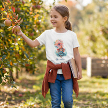 T-shirt pour enfants sorcière de livre personnalis