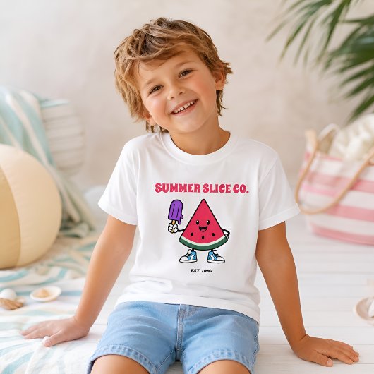 T-shirt pour enfants Summer Slice Co Pastèque