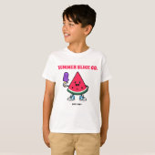 T-shirt pour enfants Summer Slice Co Pastèque (Devant entier)
