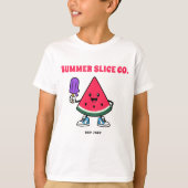 T-shirt pour enfants Summer Slice Co Pastèque (Devant)