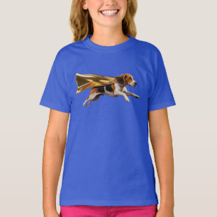 T-shirt pour enfants super-héros Beagle mignon
