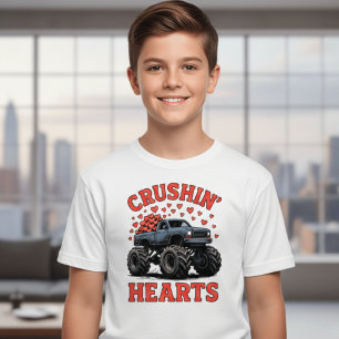 T-shirt pour enfants Truck Crushin' Hearts – Valen