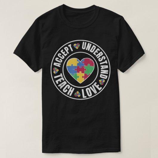 T-shirt pour enseignant de sensibilisation à l'aut (Design devant)