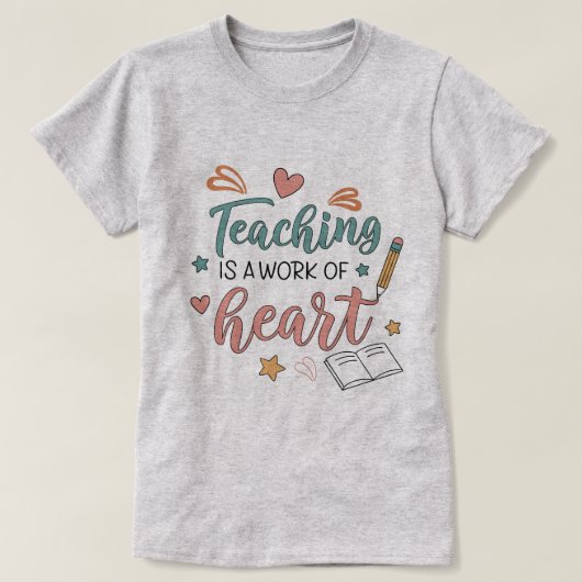 T-shirt pour enseignant « L'enseignement est un tr (Design devant)