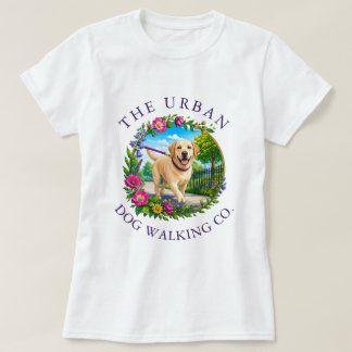 T-shirt pour entreprise de promenade de chiens ave