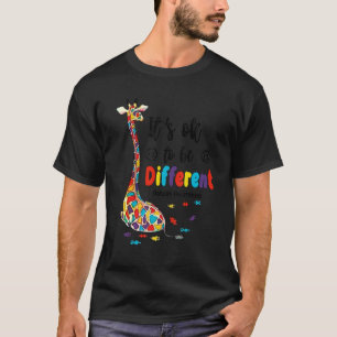 T-shirt Pour être différent Girafe Autisme Soutien Sensibi
