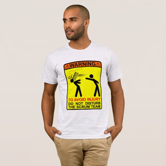 T-SHIRT POUR ÉVITER LA BLESSURE, NE DÉRANGEZ PAS L'ÉQUIPE (Devant entier)