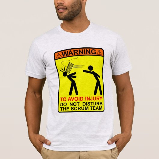T-SHIRT POUR ÉVITER LA BLESSURE, NE DÉRANGEZ PAS L'ÉQUIPE (Devant)