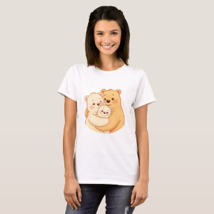 T-shirt pour femme avec un chat dodu mignon Cadeau