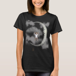 T-shirt pour femme tourbillon cosmique abstrait - 