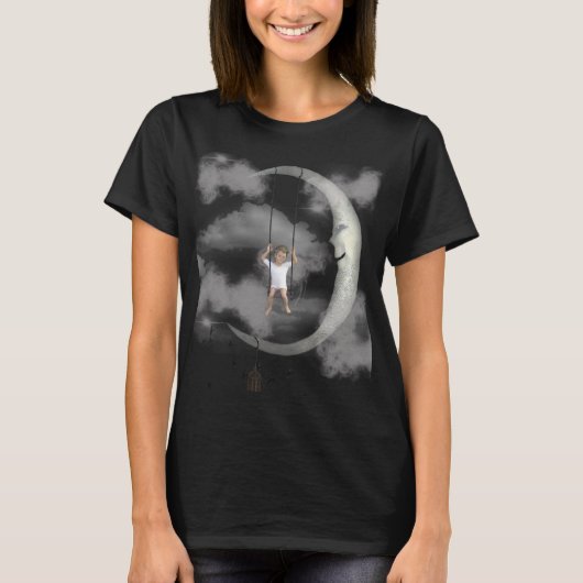 T-shirt pour femme tourbillon cosmique abstrait -  (Devant)