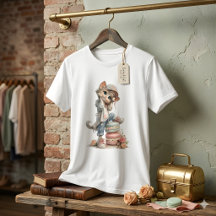 T-shirt pour femmes amateur de macarons avec un mi
