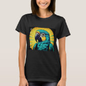 T-Shirt pour Femmes avec Dessin de Perroquet (Devant)