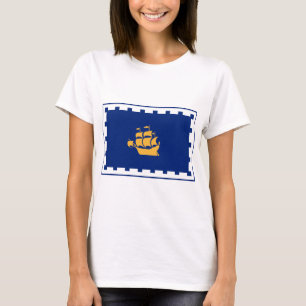 T-shirt pour femmes avec le drapeau de la ville de