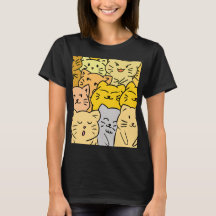 T-shirt pour femmes avec un chat mignon pour une t