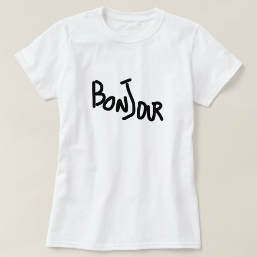 T-Shirt pour femmes Bonjour (Design devant)
