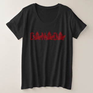 T-shirt pour femmes Canada Taille Plus Chemises Ca
