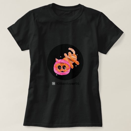 T-Shirt pour femmes - Chat de l'espace (Design devant)