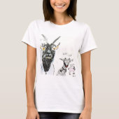 T-Shirt pour femmes - Chèvres, Drôle (Devant)