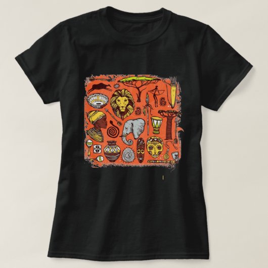 T-Shirt pour femmes d'Afrique (Design devant)