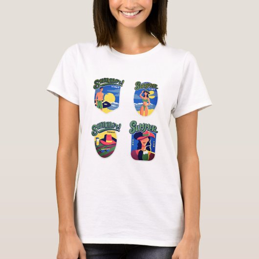 T-Shirt pour femmes d'été (Devant)