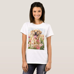 T-Shirt pour femmes en aquarelle Labrador Retrieve