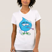 T-Shirt pour femmes en chute d'eau (Devant)