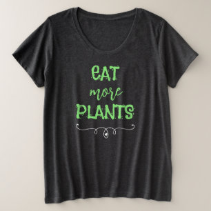 T-shirt pour femmes grande taille 'Eat More Plants