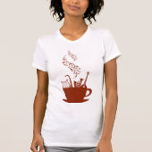 T-Shirt Pour Femmes, Instruments De Musique Et Not (Devant)