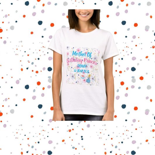 T-Shirt pour femmes Mère de la princesse d'anniver