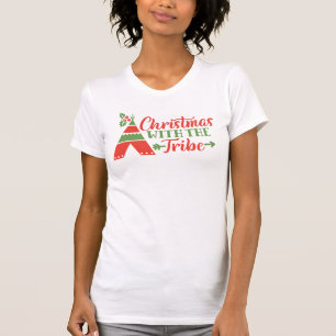 T-shirt pour femmes Noël avec la tribu