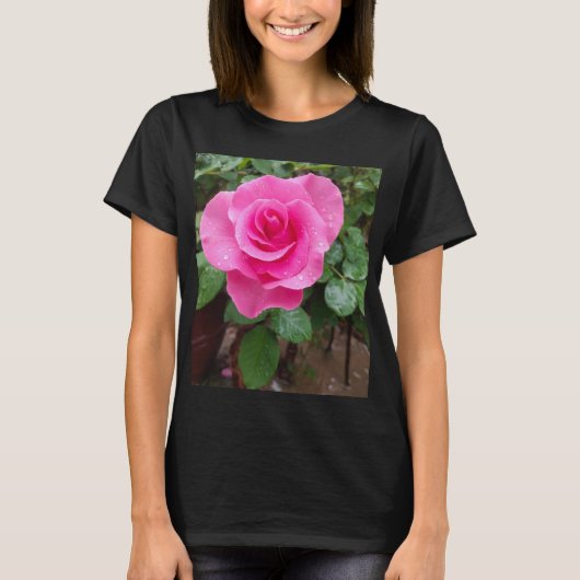 T-Shirt pour femmes noires (Devant)
