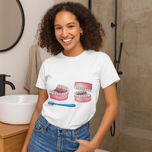 T-shirt pour femmes prothèses dentaires