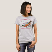 T-Shirt pour femmes Punch le singe (Devant entier)