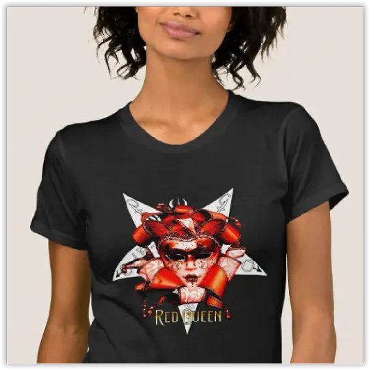 T-shirt pour femmes | Reine Rouge | Mode Occulte