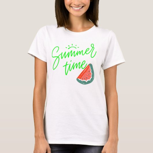 t-shirt pour femmes Temps d'été (Devant)