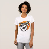 T-Shirt pour femmes voyageuses dans le monde de l' (Devant entier)