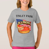 T-Shirt pour fille de l'Illinois (Devant)