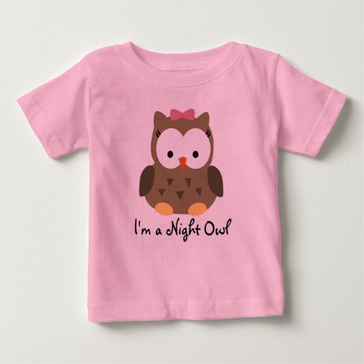 T-Shirt pour fille de nuit mignonne (Devant)