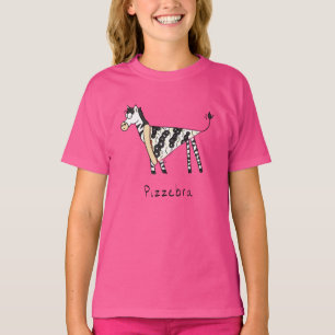 T-shirt pour fille Pizzebra Pizza Zèbre Enfant