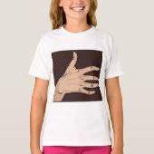 T-Shirt Pour Filles À Main (Devant)
