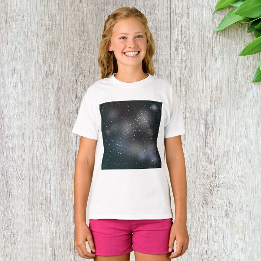 T-shirt pour filles au ciel nocturne