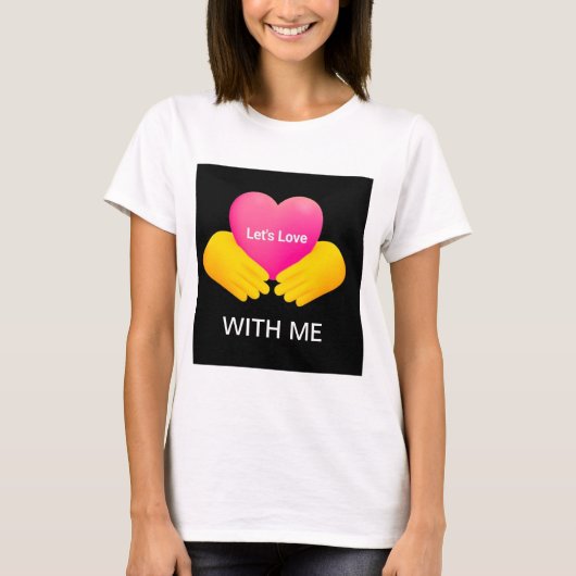 T-SHIRT POUR FILLES AVEC COUPLES AMOUREUX 1 (Devant)