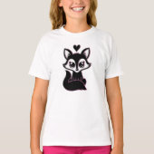T-Shirt pour filles de mignonne Fox (Devant)