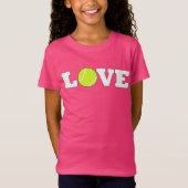 T-Shirt pour filles de Tennis LOVE (Devant)