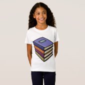 T-Shirt pour filles des manuels scolaires (Devant entier)