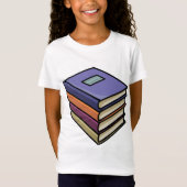 T-Shirt pour filles des manuels scolaires (Devant)